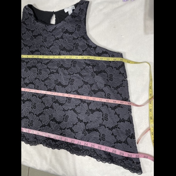 NWT 14th & Union Lace‎ Swing Tank in Grey Ebony [ PLUS SZ 2X ] - Picture 12 of 12